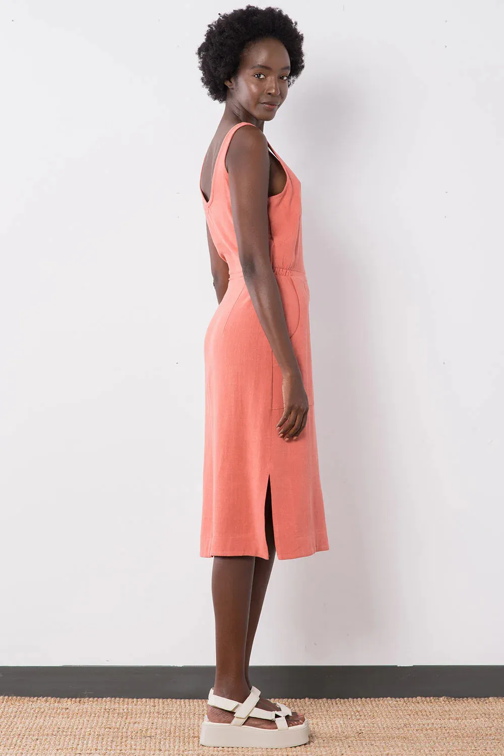Aisha Dress In Terra Cotta