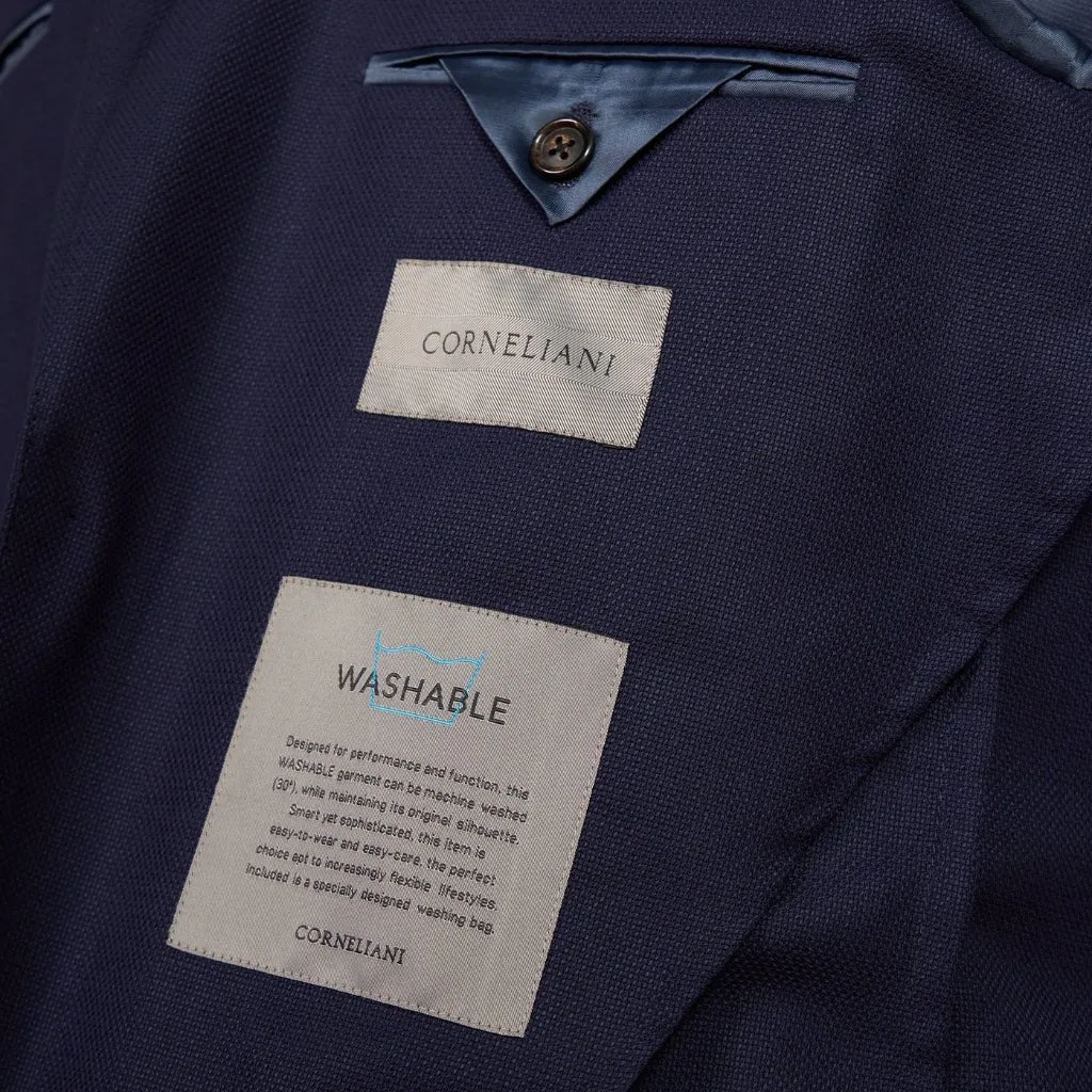 CORNELIANI Washable Wool Blazer NAVY REG
