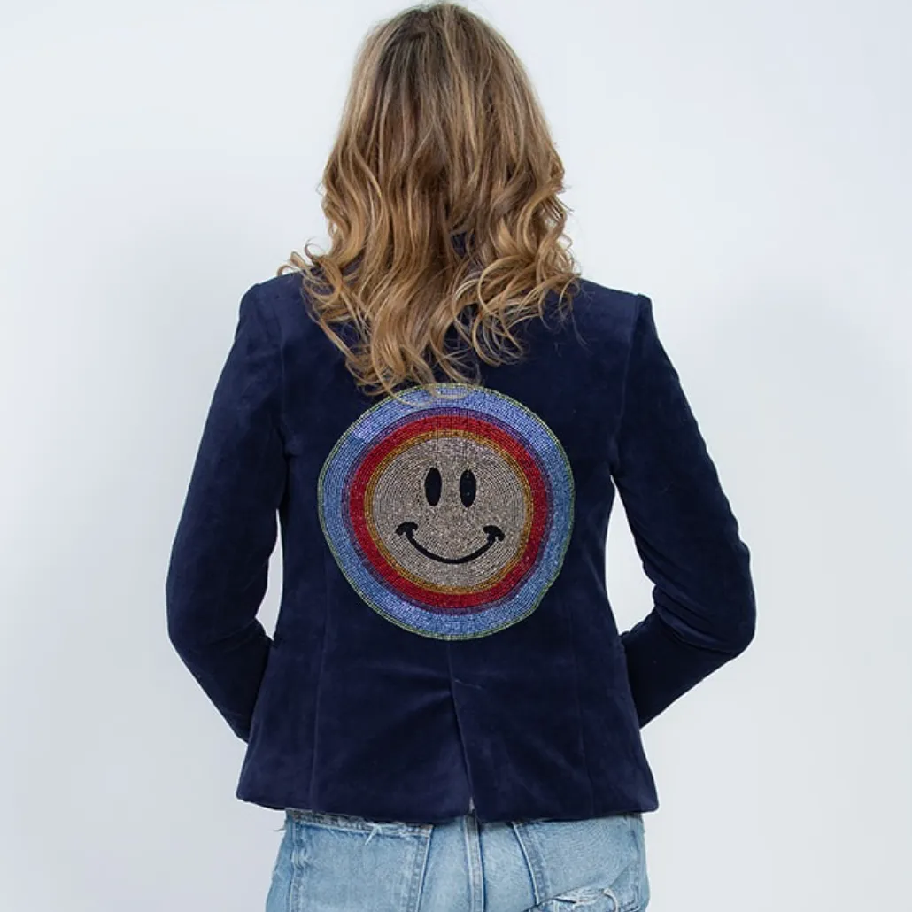 Crystals Smile Blazer - Velvet Size 2 - 4