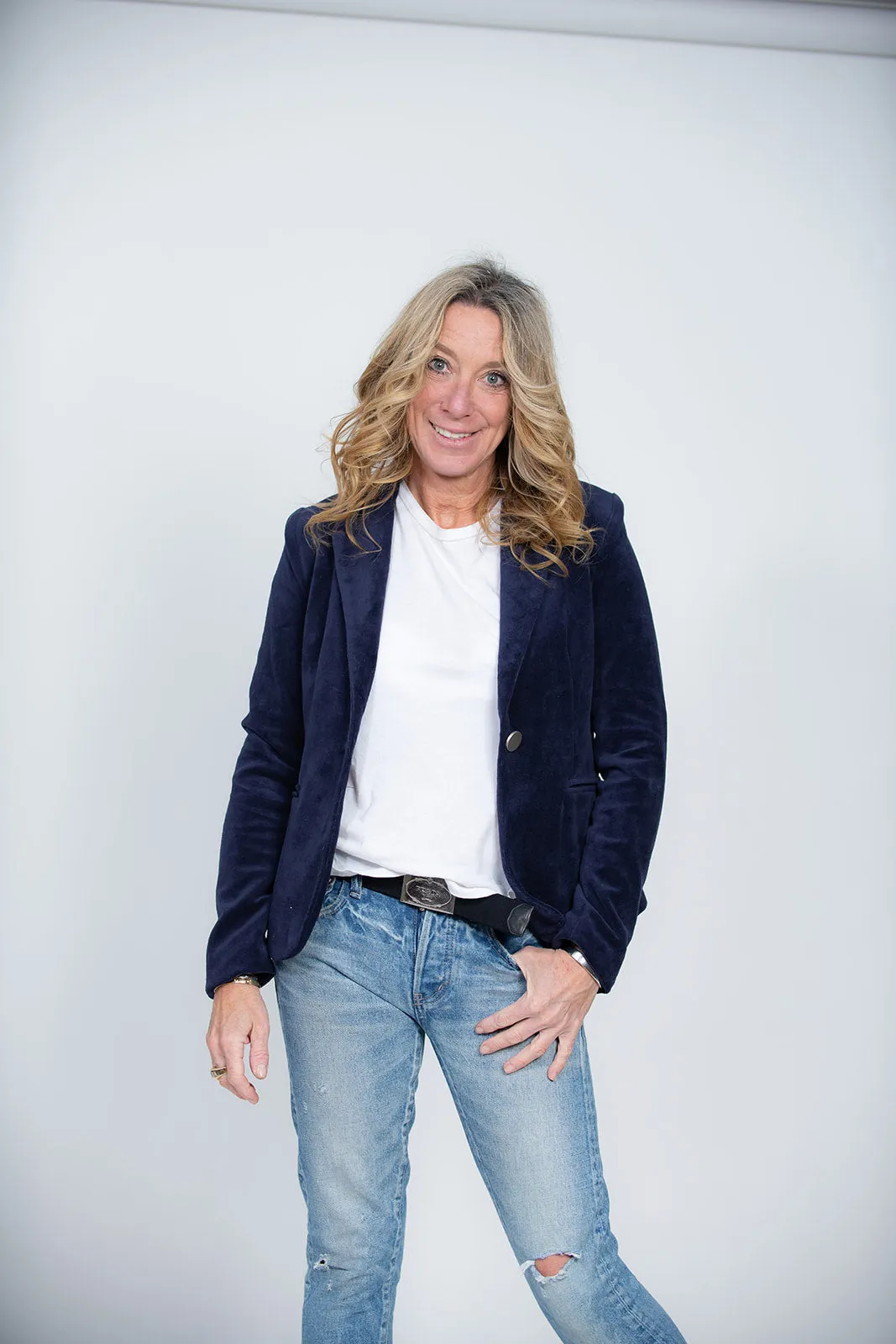 Crystals Smile Blazer - Velvet Size 2 - 4