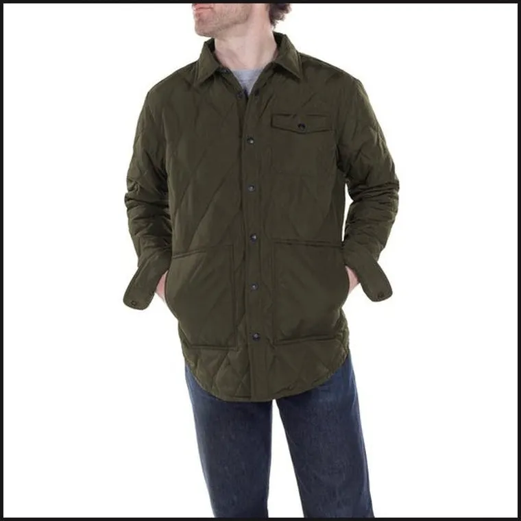 Down-filled Quilted Shirt Jacket