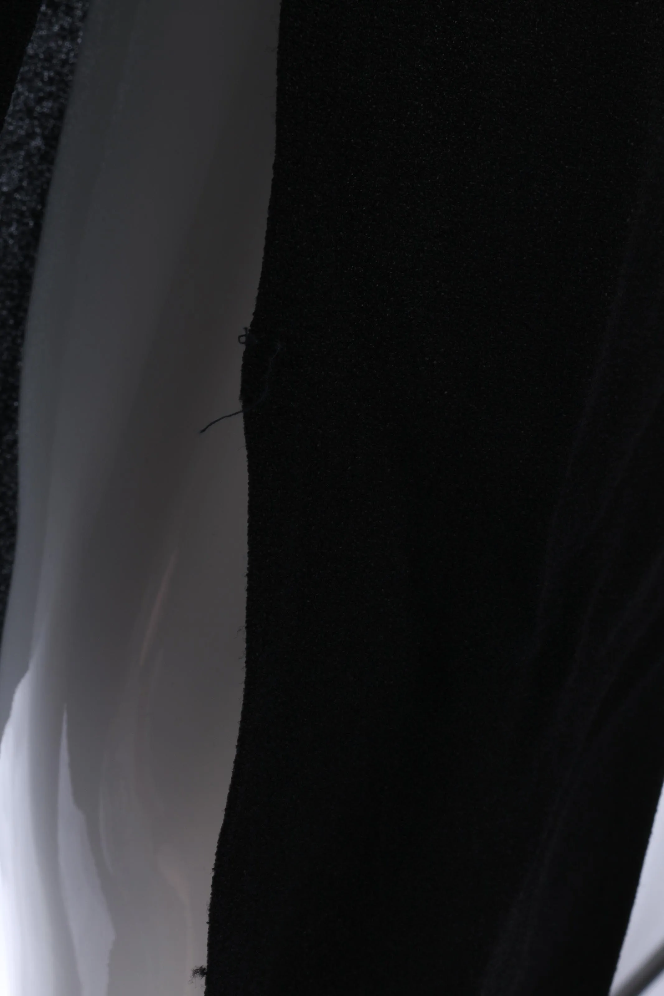 Fabulous vintage black crepe 1940's dress size S