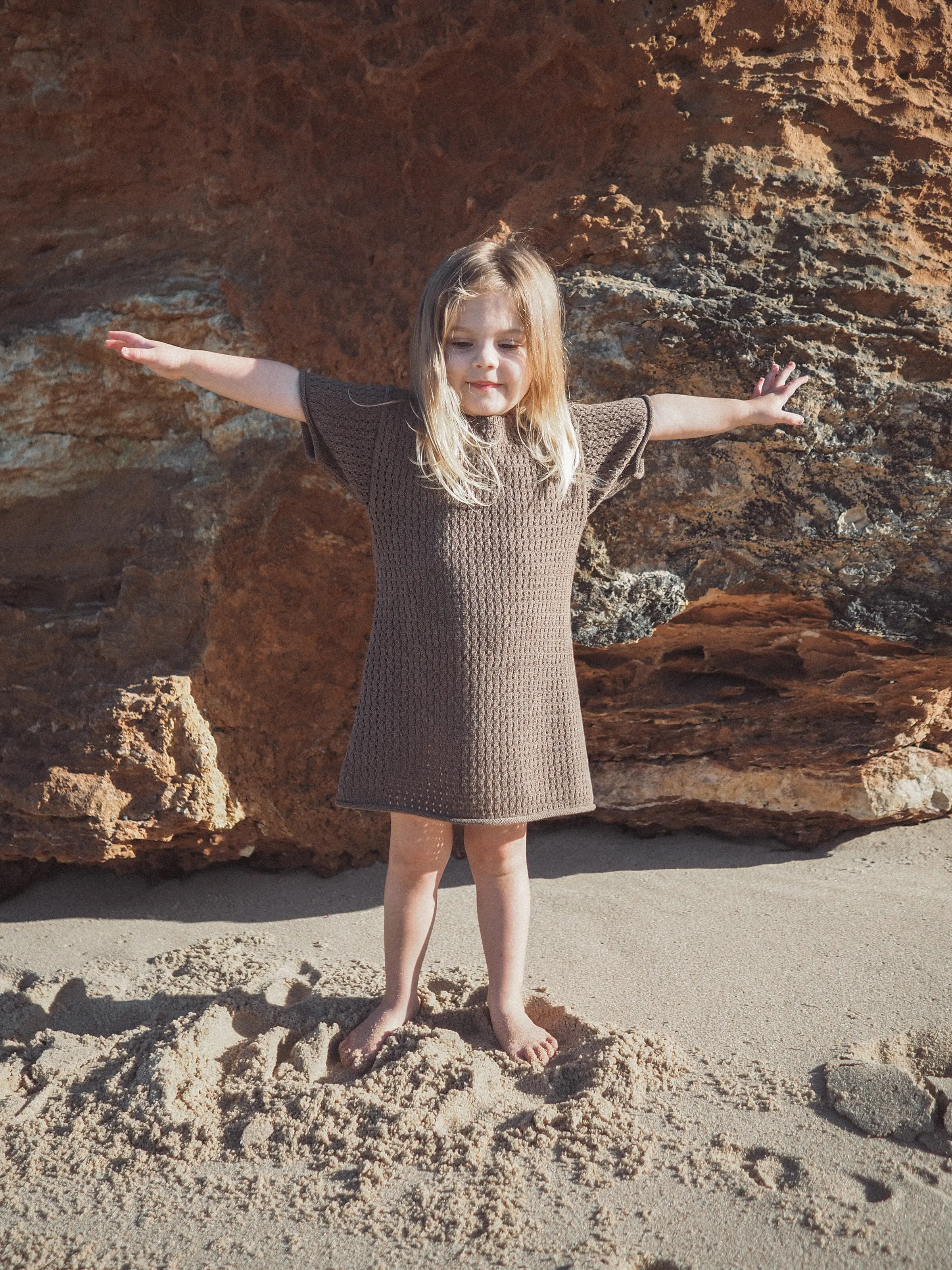 [GROWN] SUMMER KNIT DRESS (MUD) - TIDEWAYS24