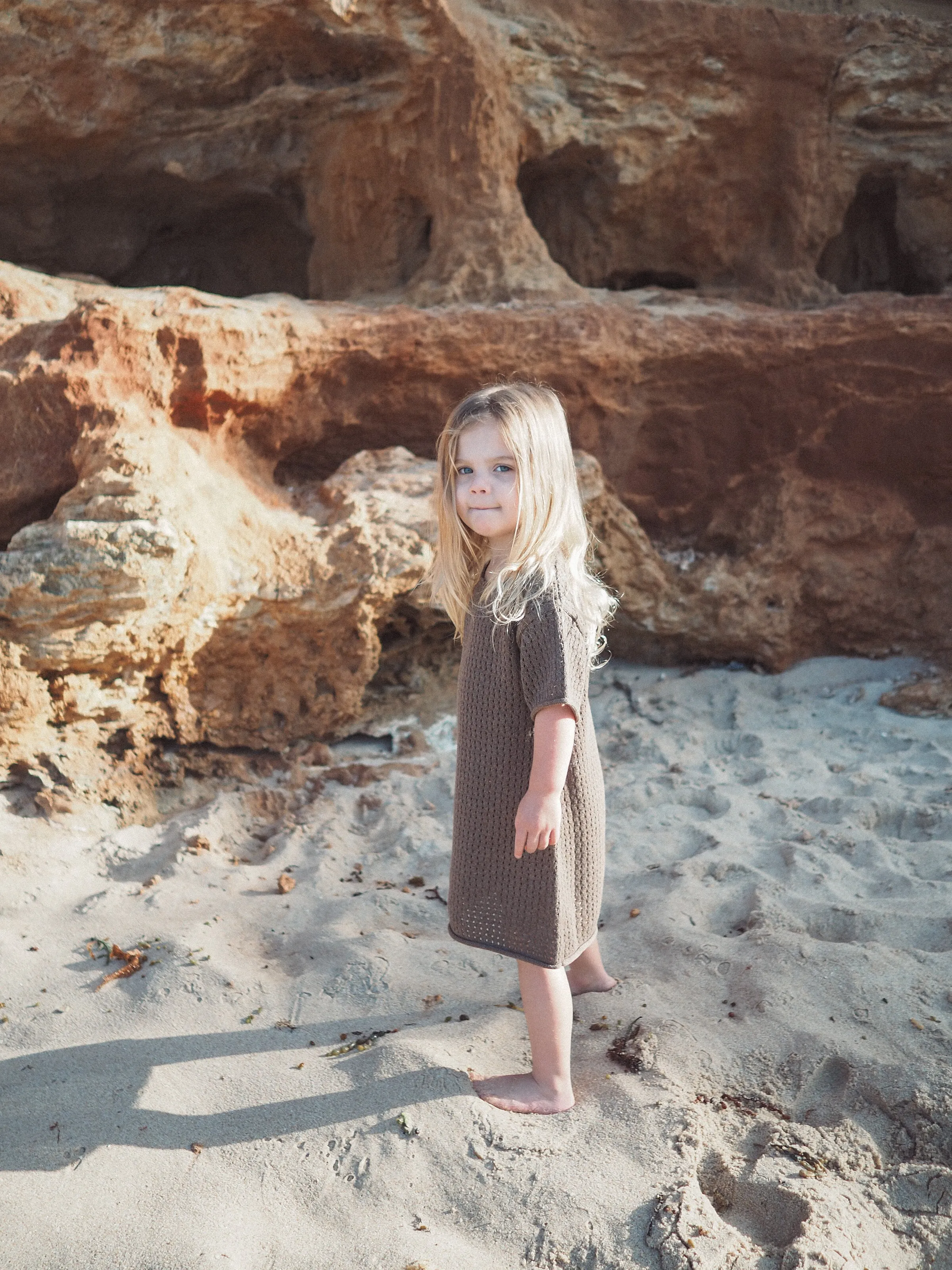 [GROWN] SUMMER KNIT DRESS (MUD) - TIDEWAYS24