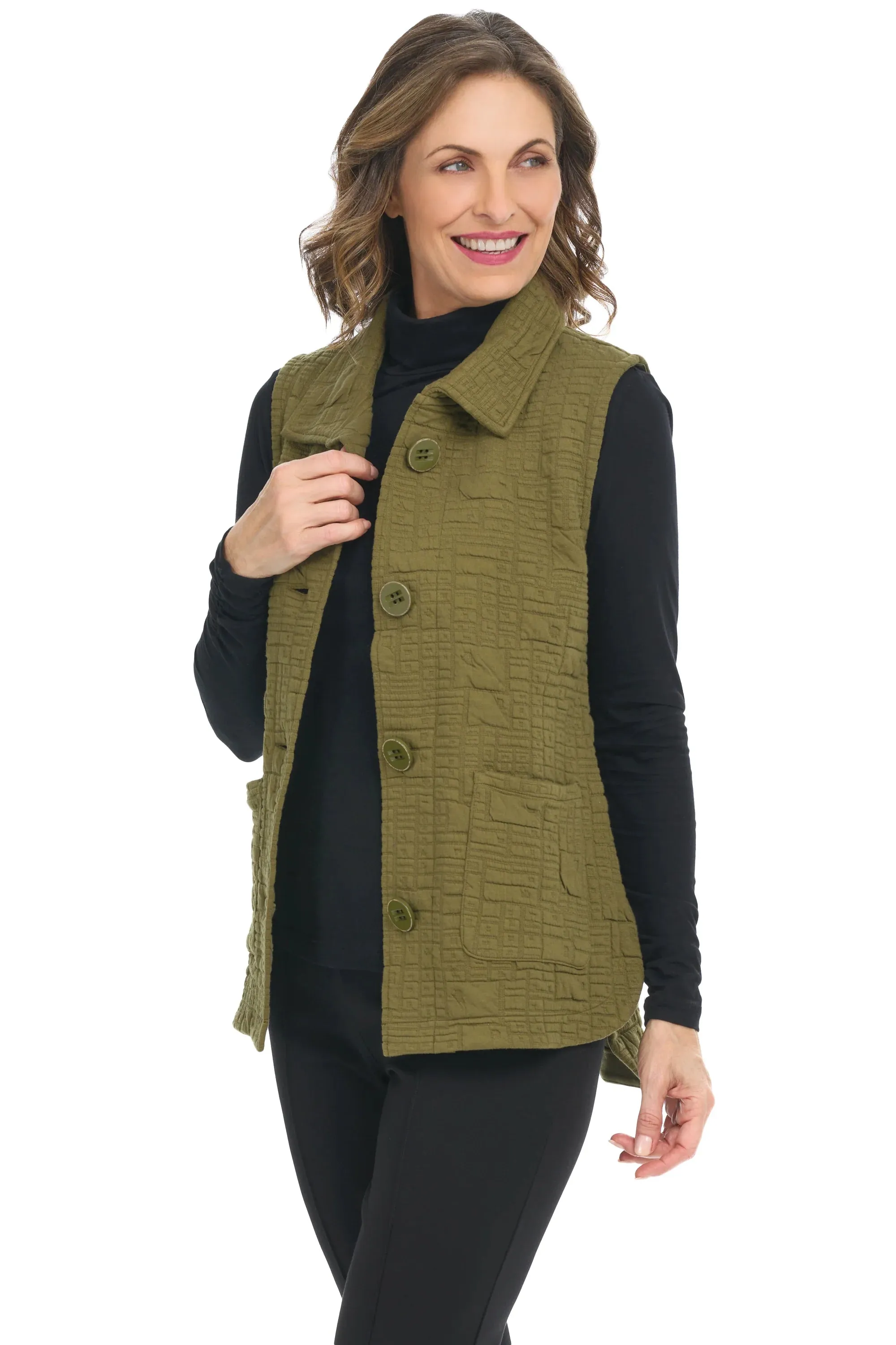 Habitat 53314 Box Quilt Pocket Vest