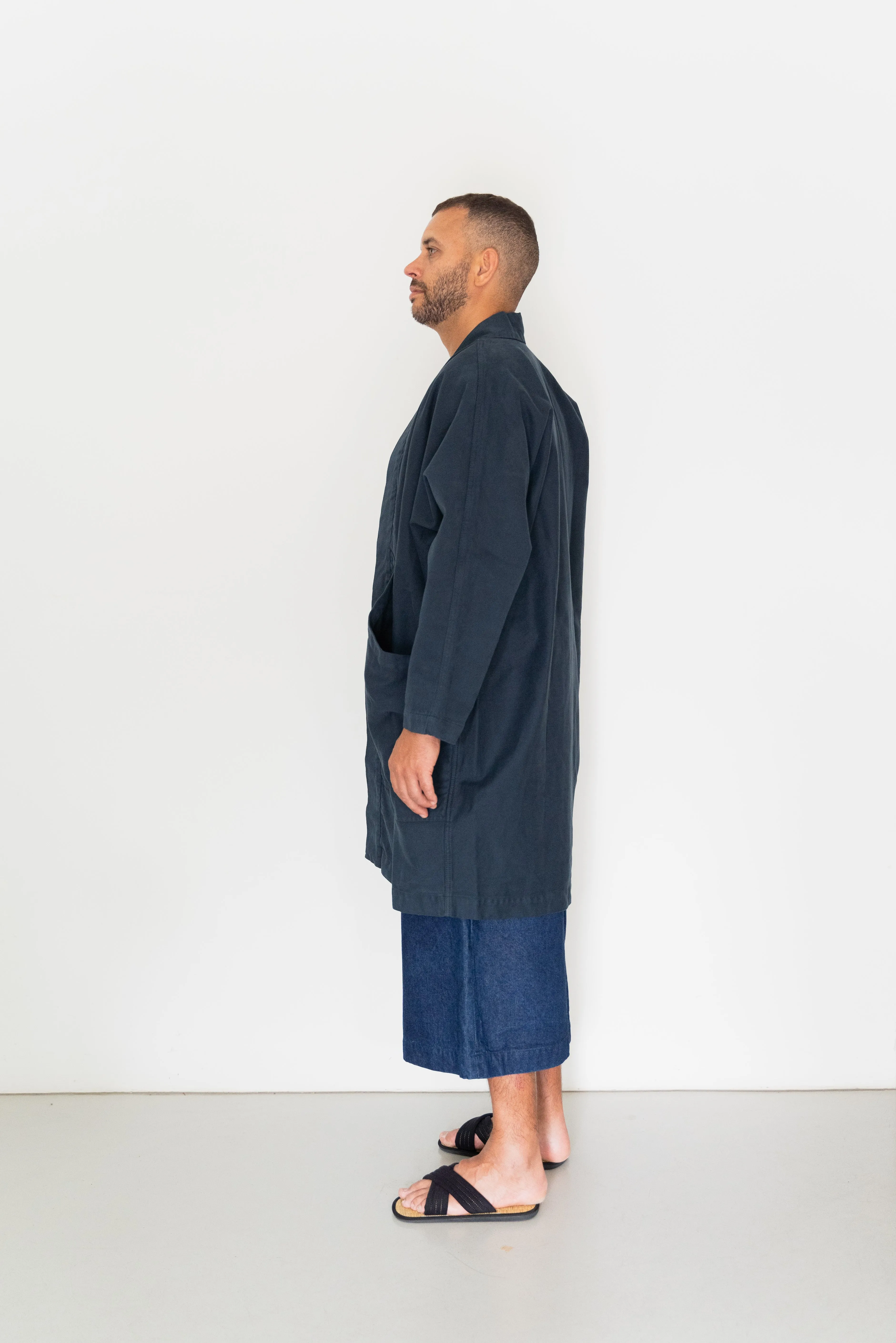 Jacket Big Pockets Gray in ORGANIC Cotton