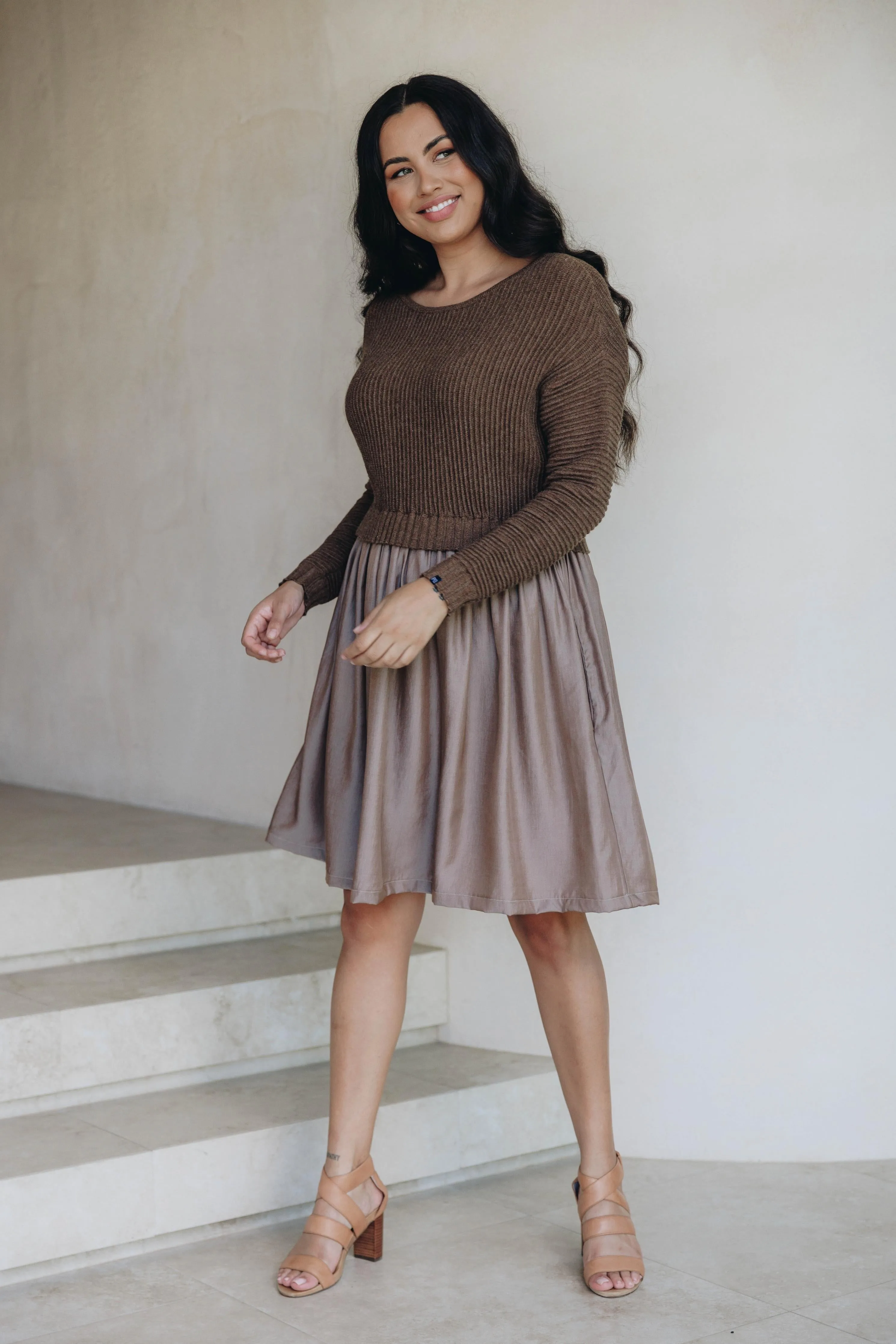 Lunar Knit Dress | Hazelnut | FINAL SALE