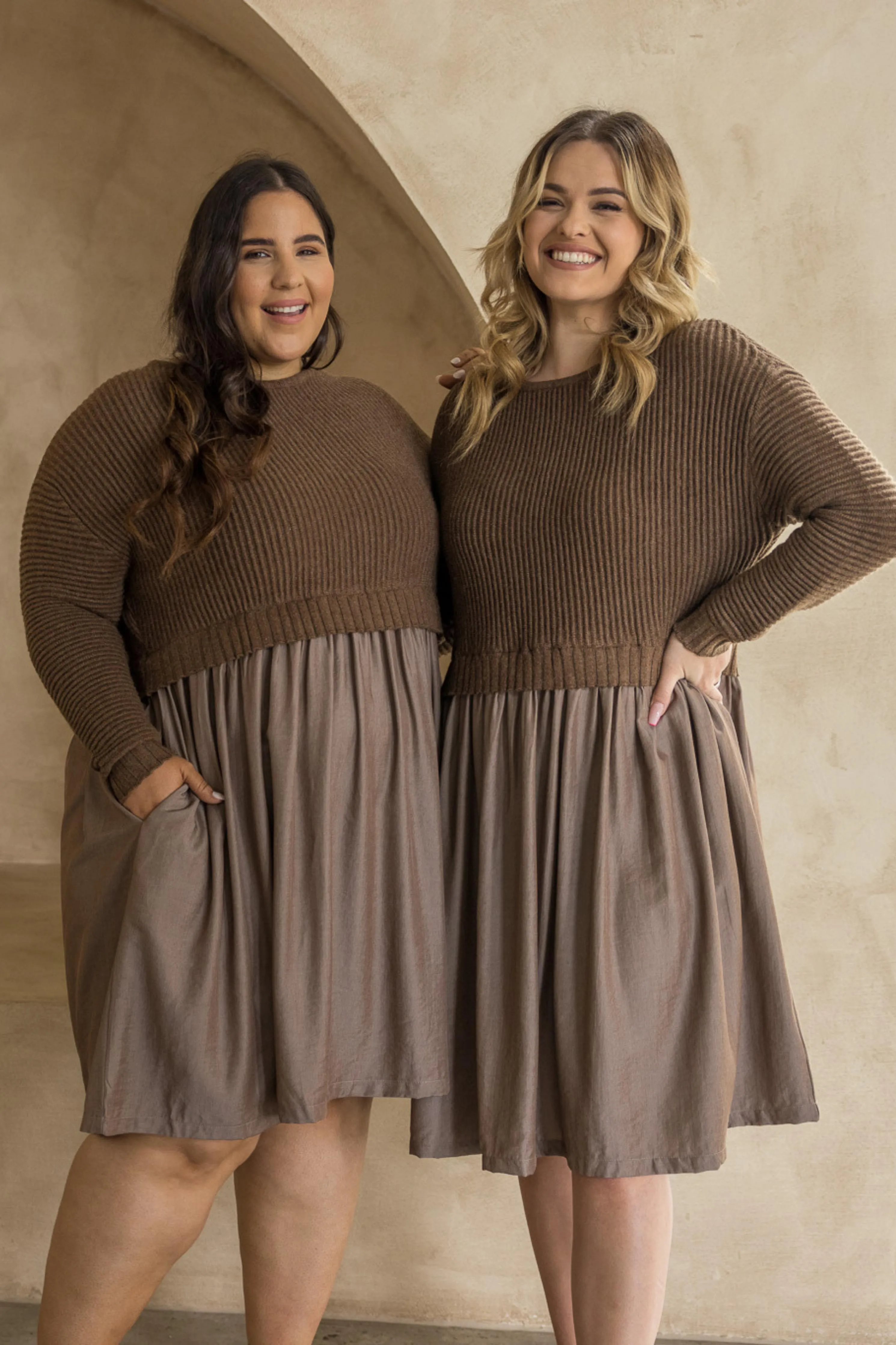 Lunar Knit Dress | Hazelnut | FINAL SALE