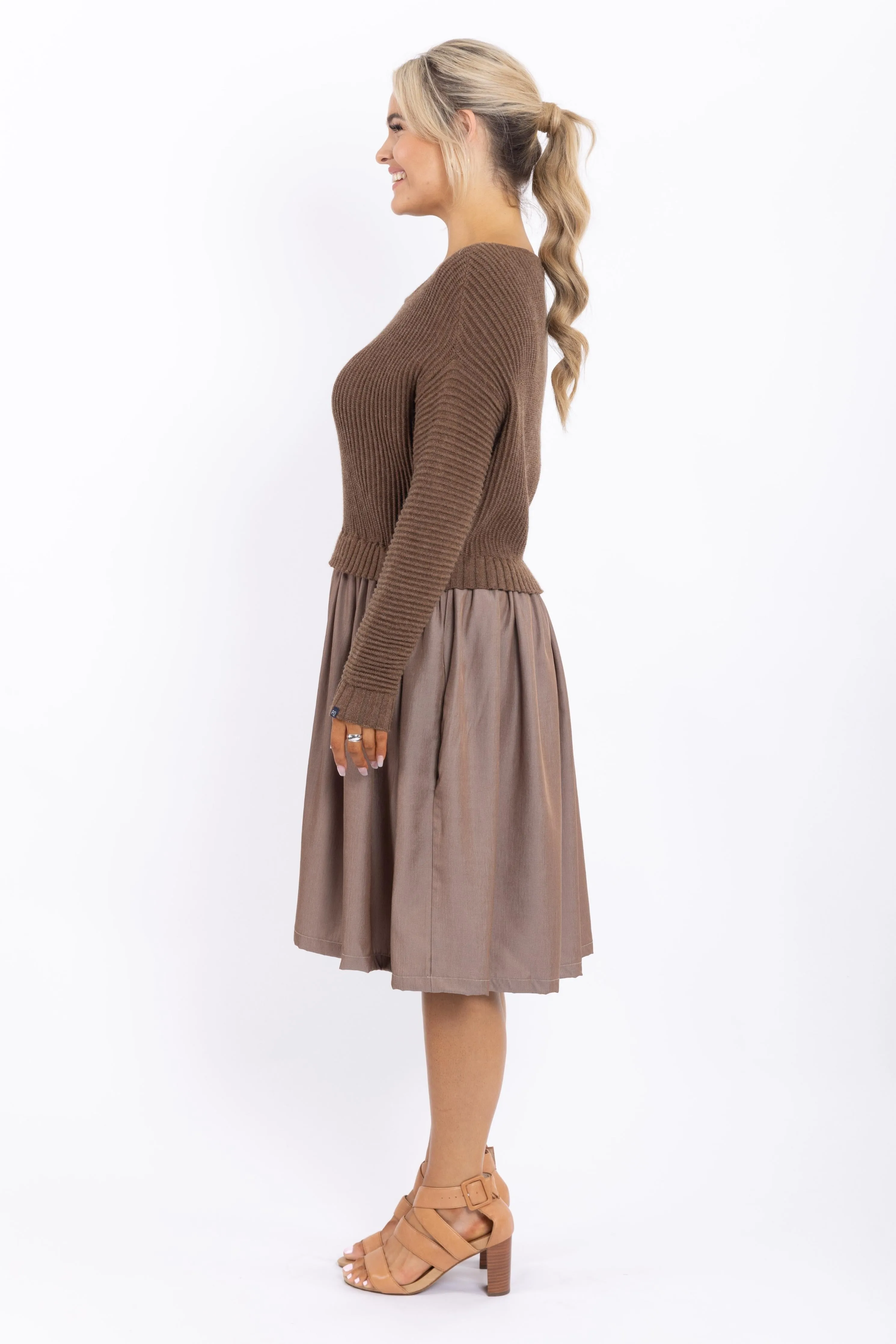 Lunar Knit Dress | Hazelnut | FINAL SALE