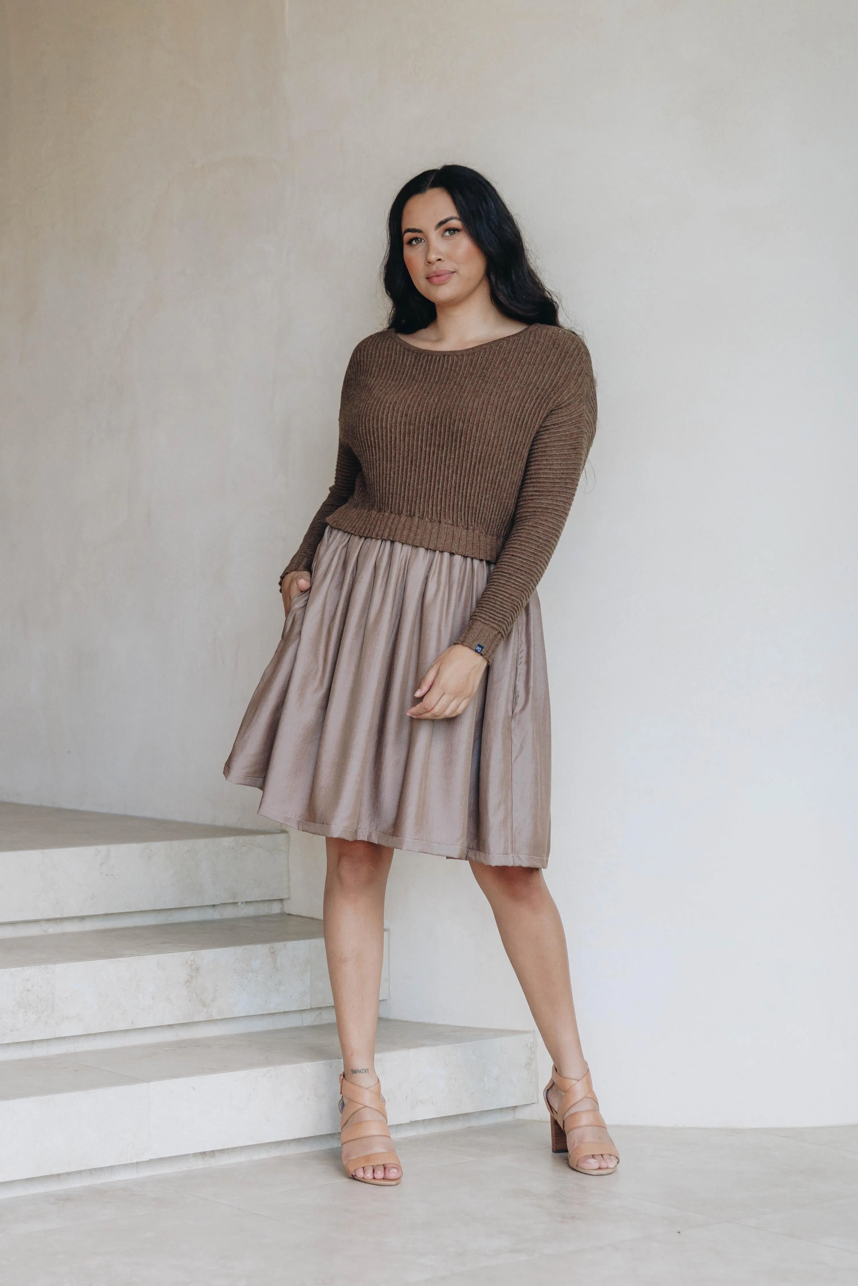 Lunar Knit Dress | Hazelnut | FINAL SALE