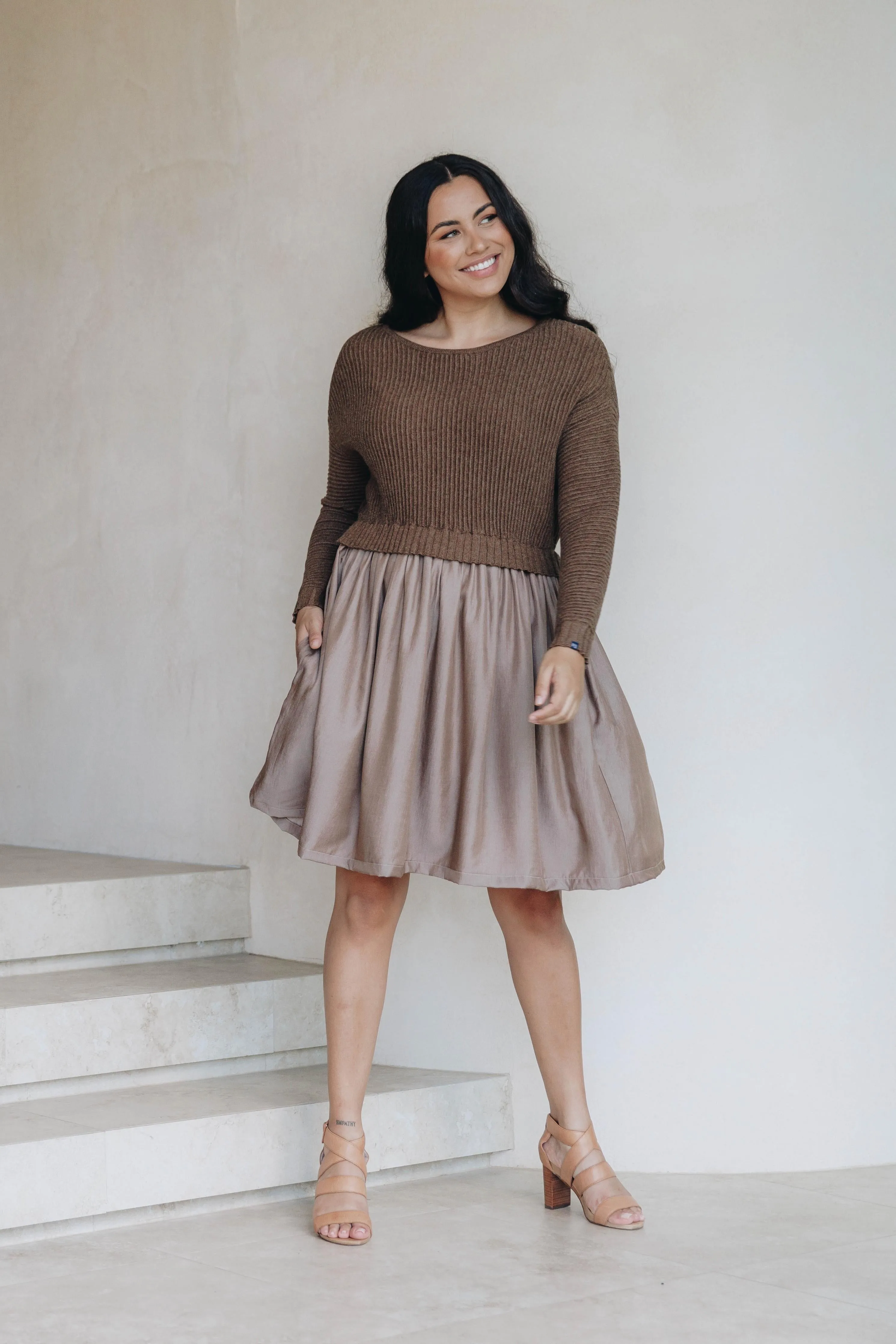 Lunar Knit Dress | Hazelnut | FINAL SALE