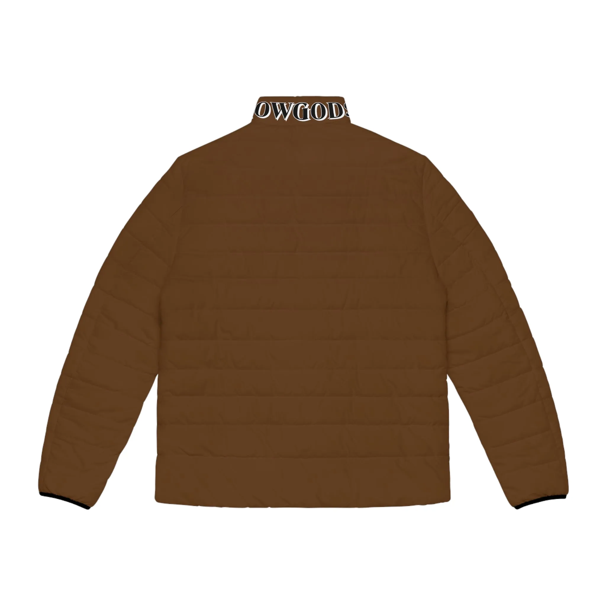 Men's CROWGODSHI Puffer Jacket, BROWN