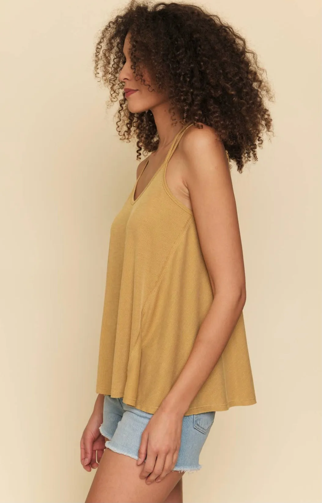 Mustard Cami Top