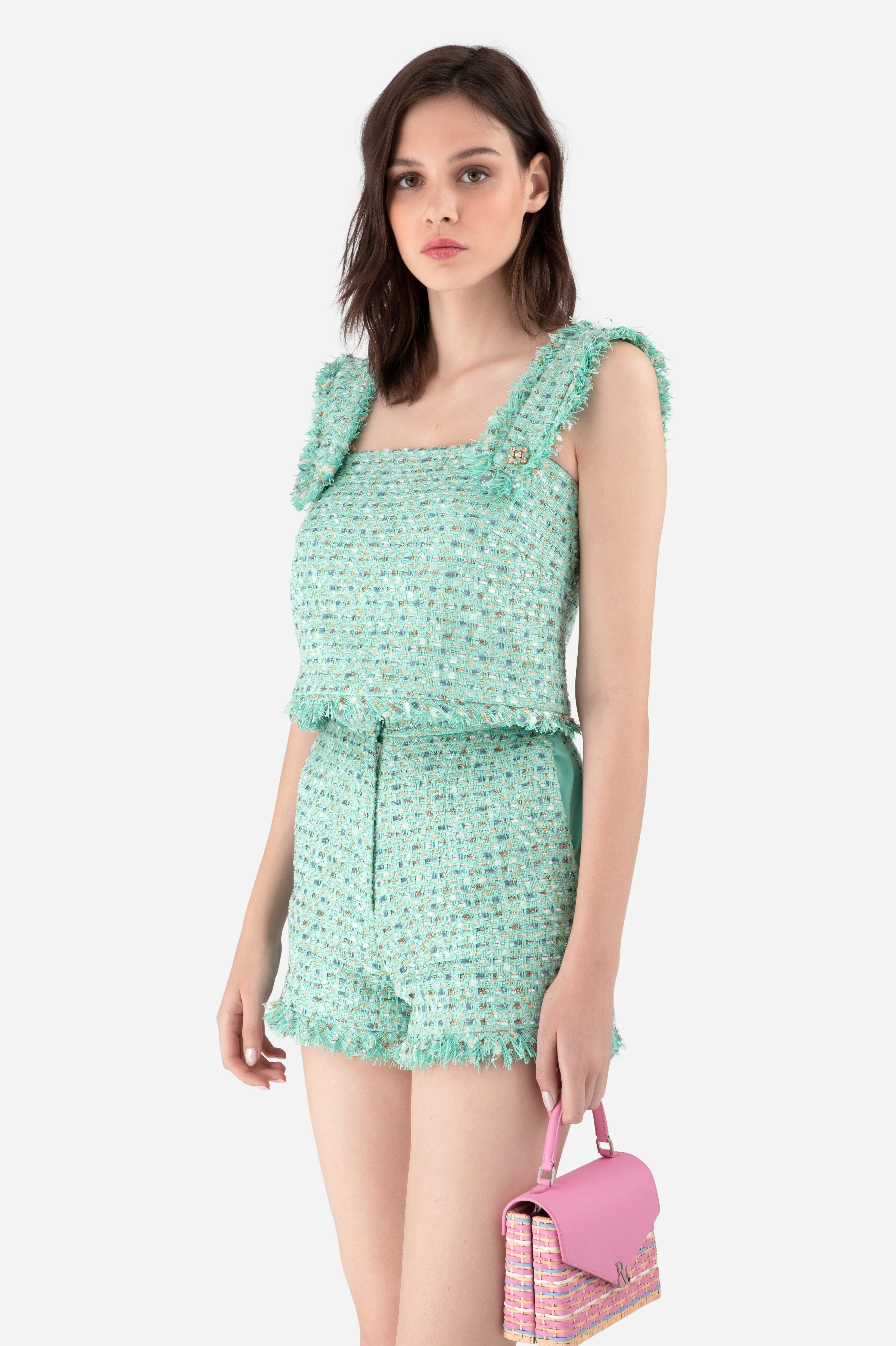 Oceana Tweed Tailored Shorts