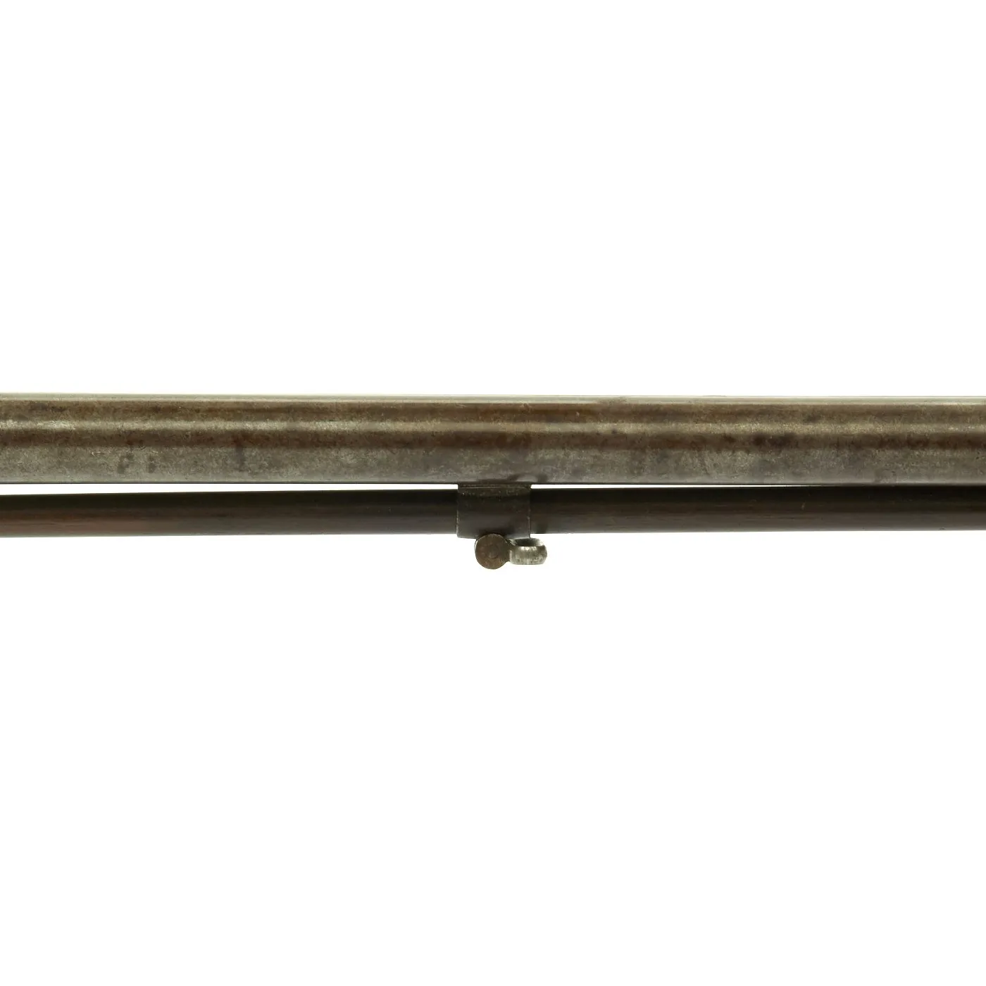 Original 19th Century Continental German-Style Double Barrel Percussion Shotgun with Black Horn Trigger Guard