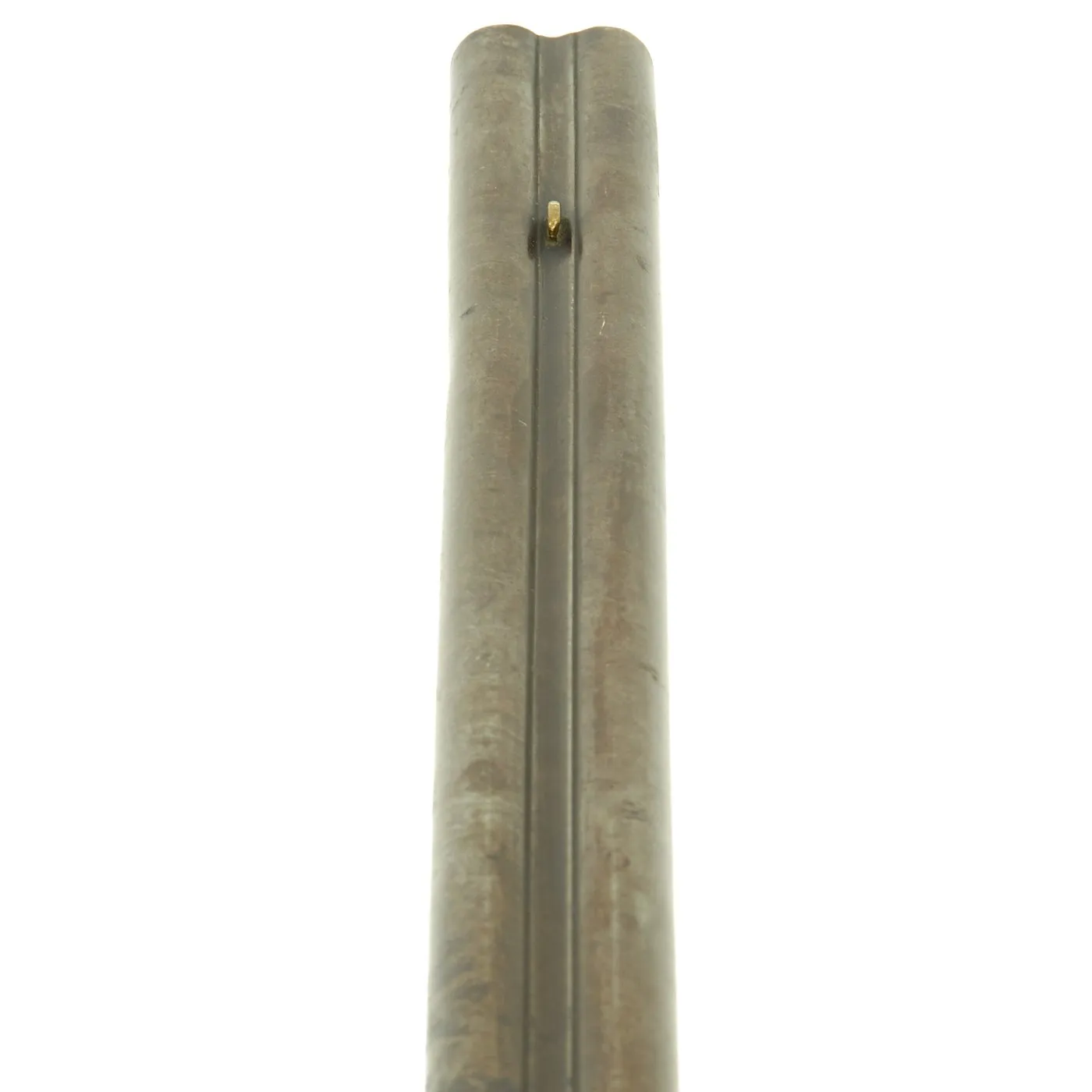 Original 19th Century Continental German-Style Double Barrel Percussion Shotgun with Black Horn Trigger Guard
