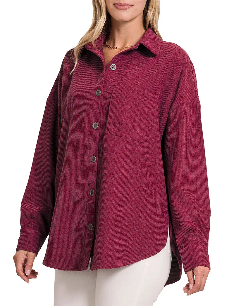 Oversized Corduroy Shacket