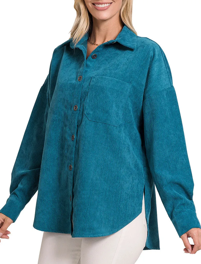 Oversized Corduroy Shacket