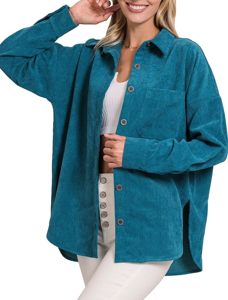 Oversized Corduroy Shacket