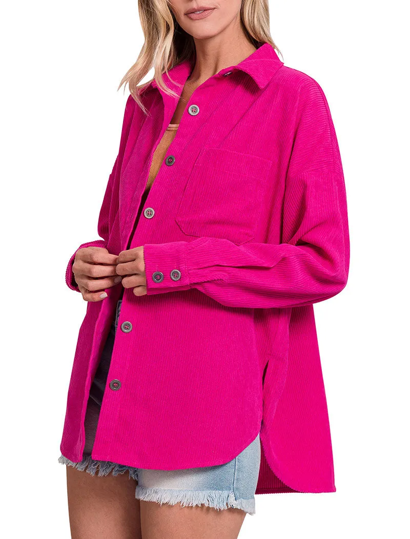 Oversized Corduroy Shacket