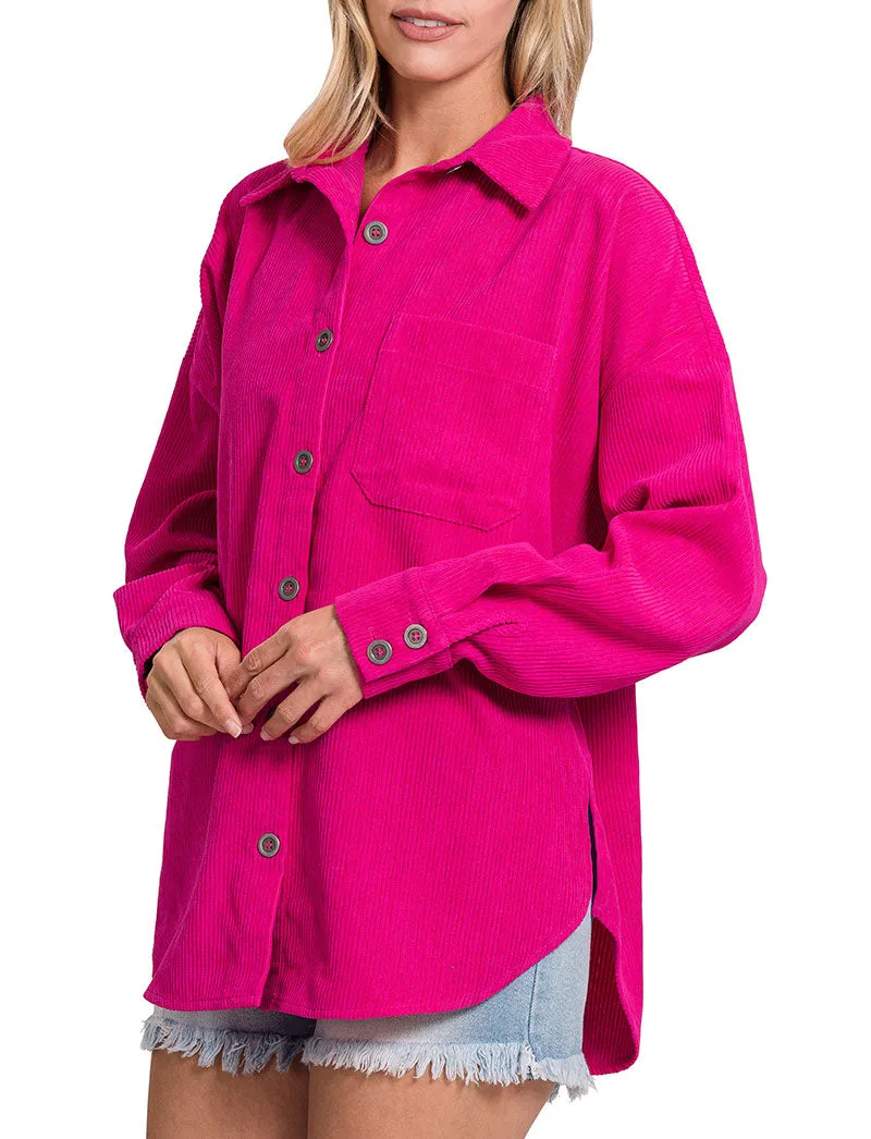 Oversized Corduroy Shacket