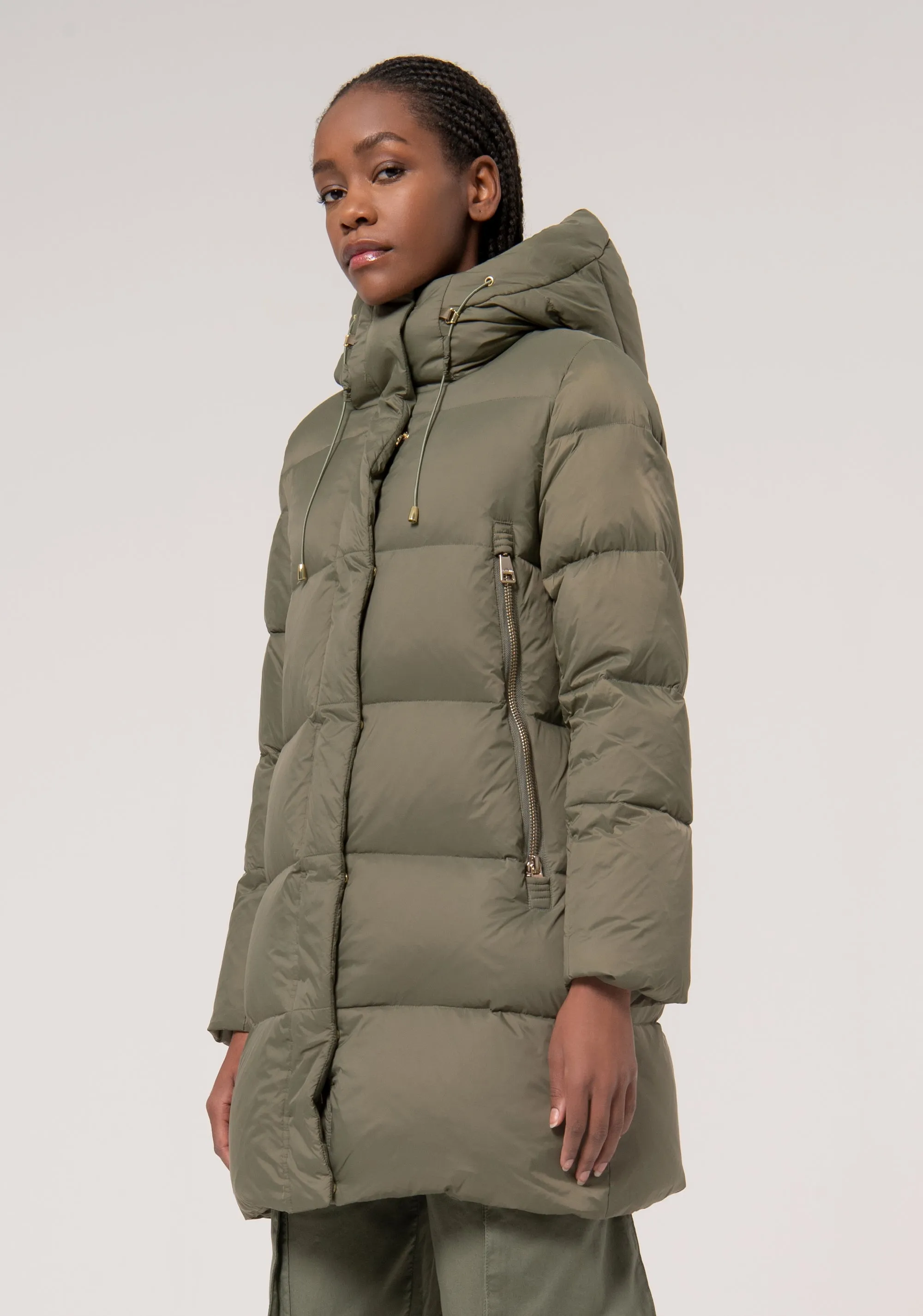 Padded jacket regular fit made in quilted nylon