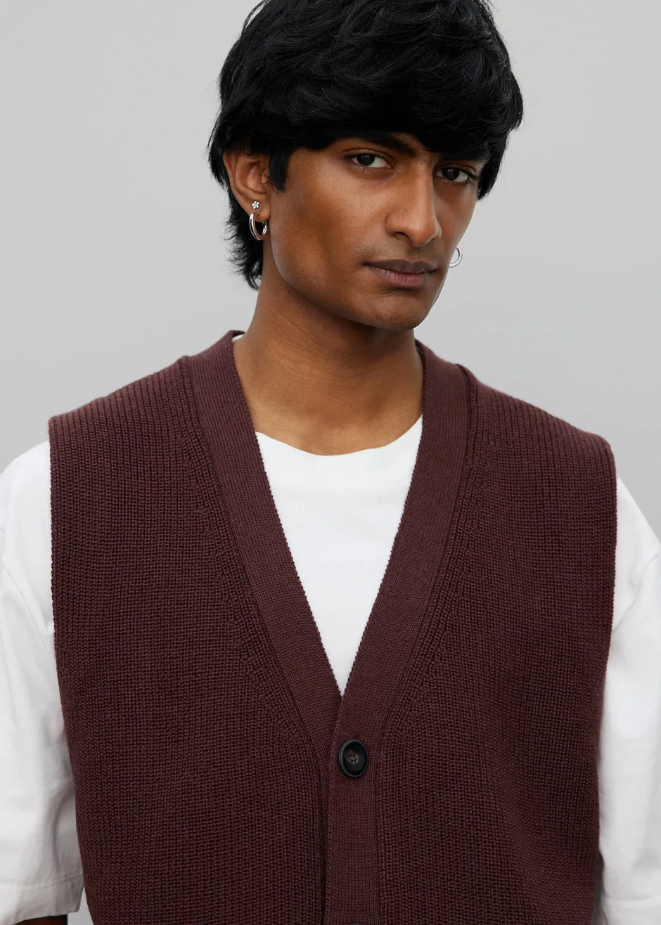 Róhe Max Cardigan - Prugna