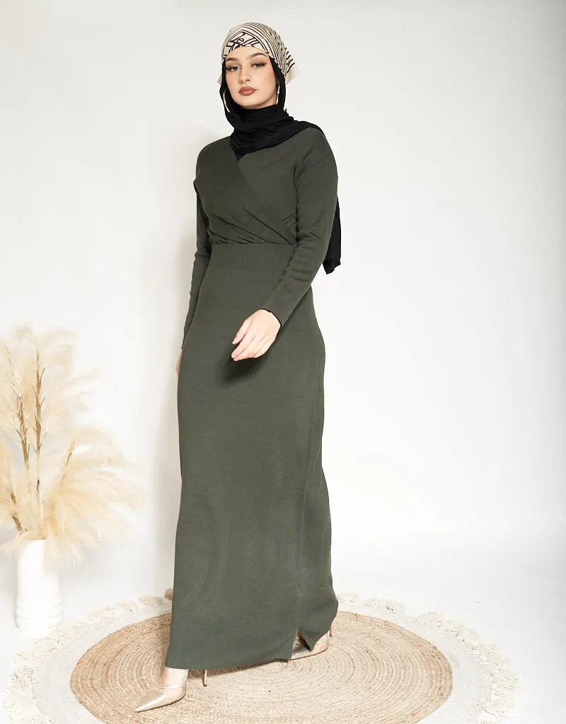 Roojed Waist Knit Dress