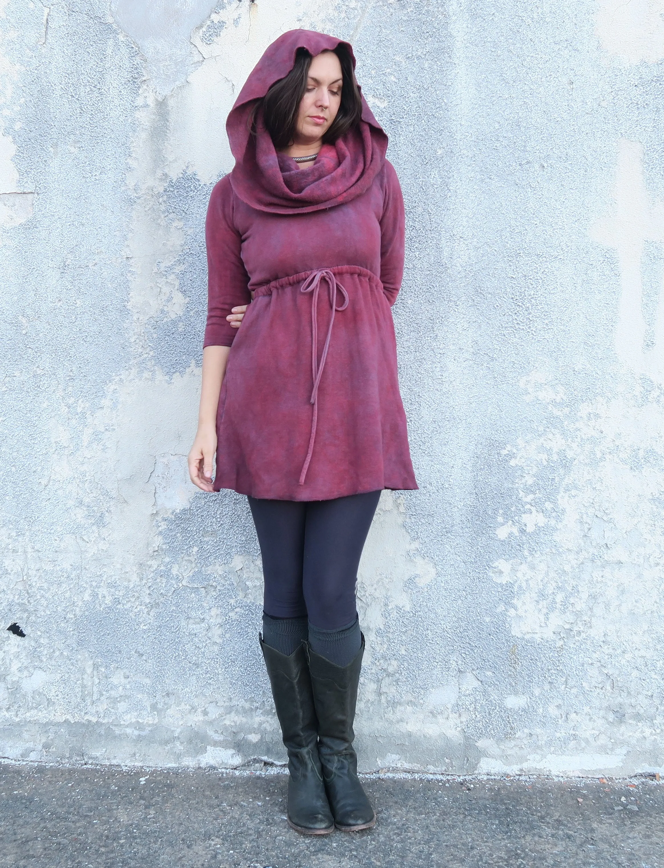Super Cowl Gaia Short Dress