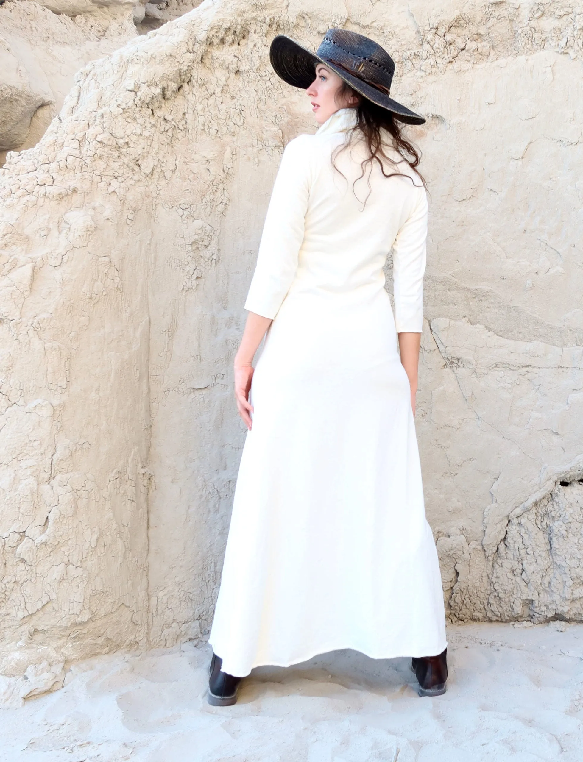 Super Cowl Simplicity Long Dress