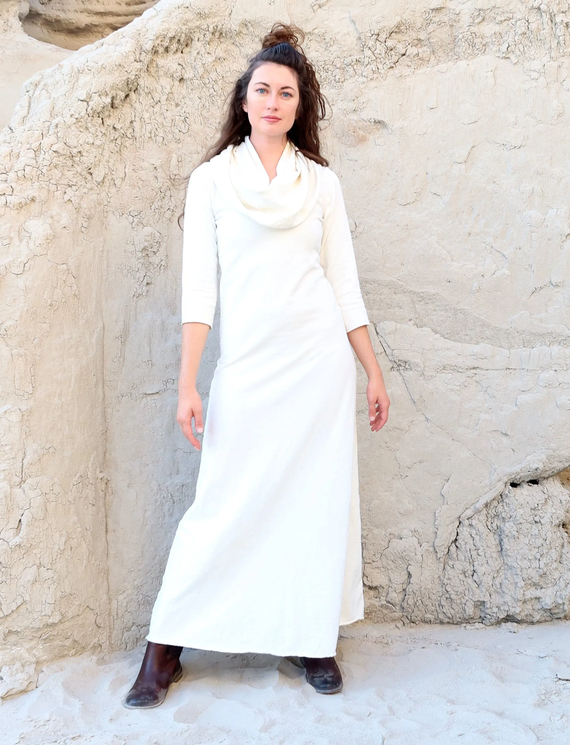 Super Cowl Simplicity Long Dress