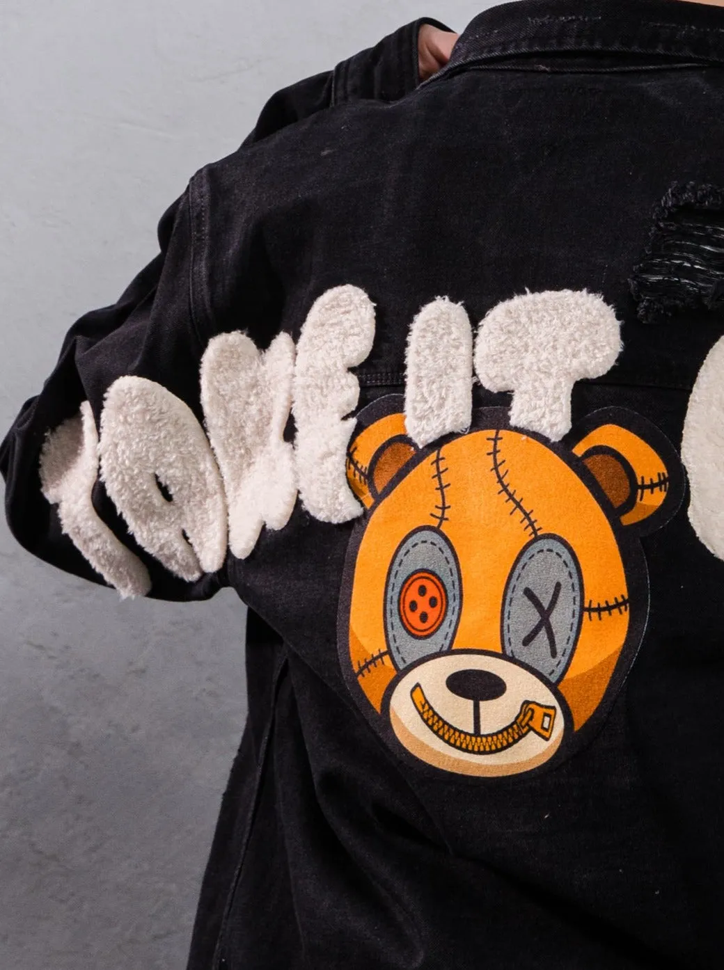 TAKE IT EASY teddy bear Shirt Jacket