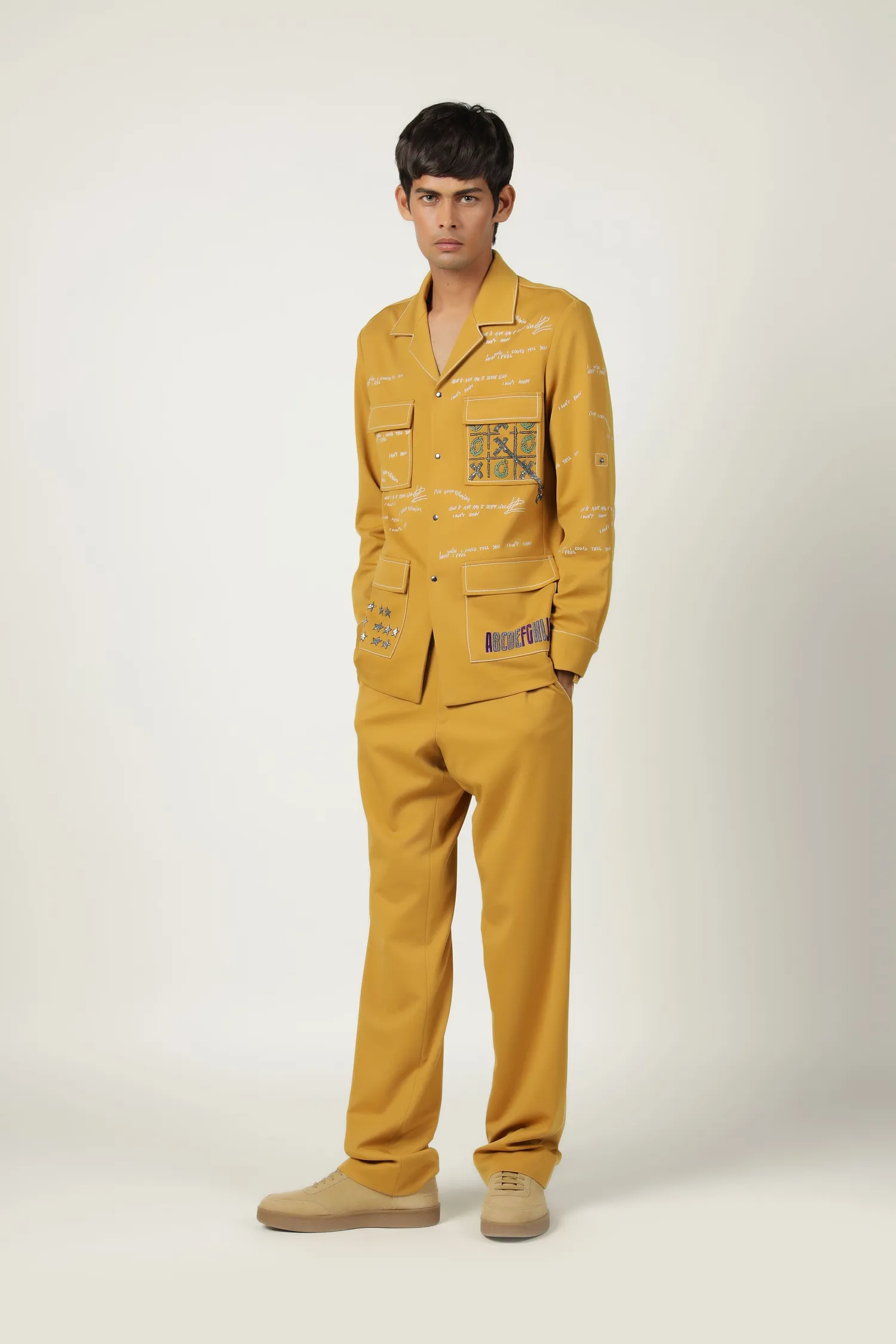 Tic-Tac-Toe Shacket With Pants
