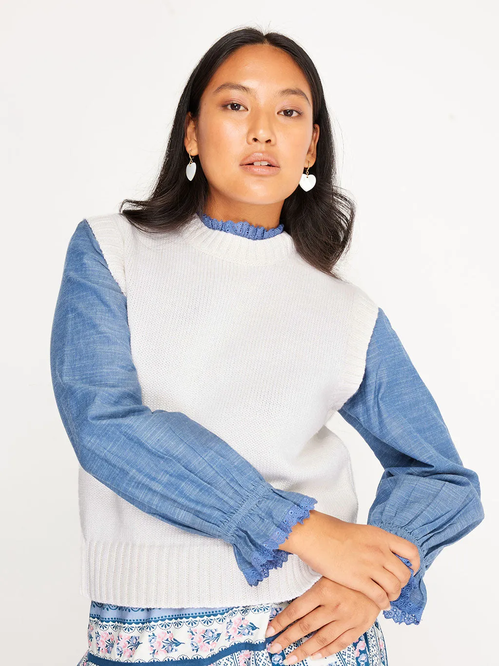 Venetia Vest Cream x Gigi Knitwear