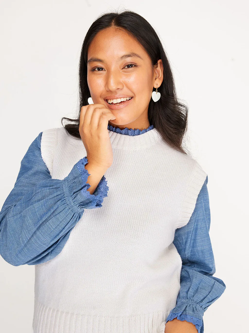 Venetia Vest Cream x Gigi Knitwear
