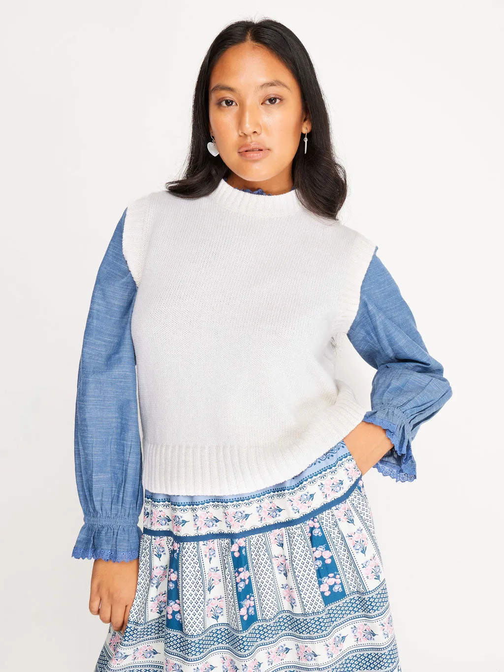 Venetia Vest Cream x Gigi Knitwear