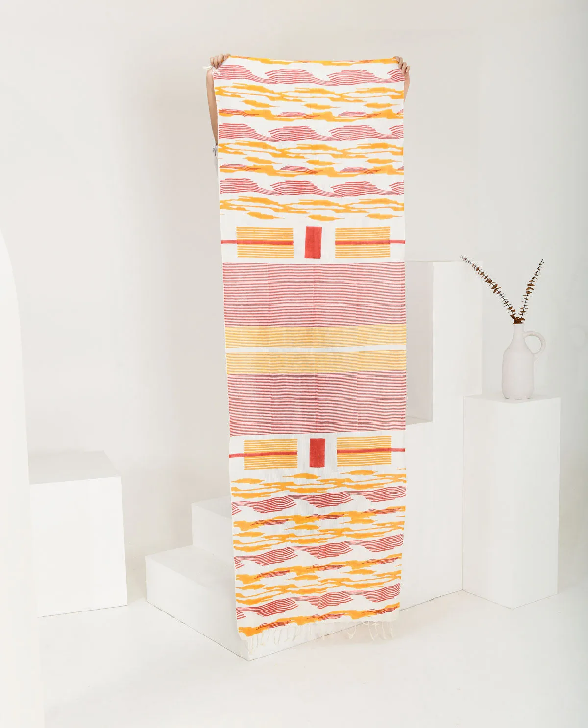 WAVE BLOCK SCARF