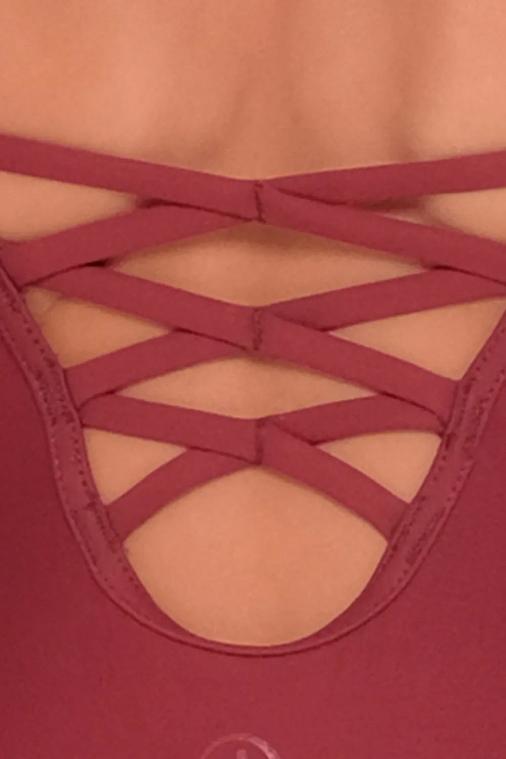 WEAR MOI ANGELIQUE GIRLS CLASSIC PINCH UNADORNED FRONT CAMISOLE LEOTARD