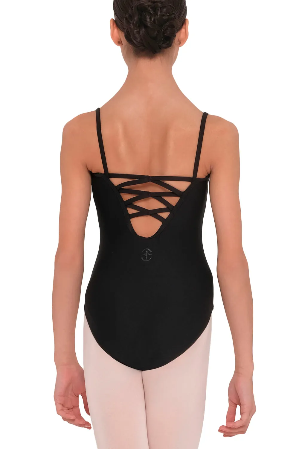 WEAR MOI ANGELIQUE GIRLS CLASSIC PINCH UNADORNED FRONT CAMISOLE LEOTARD