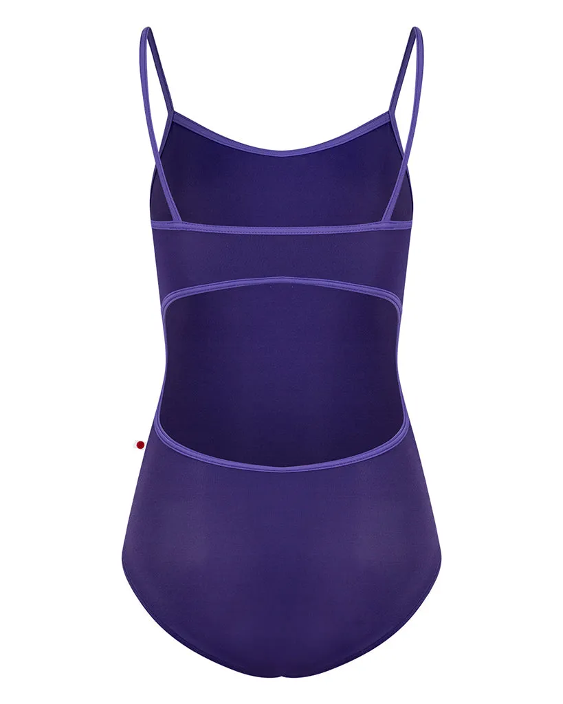Yumiko Kiki Cut Out Back Camisole Leotard - Womens - Myth / Wisteria