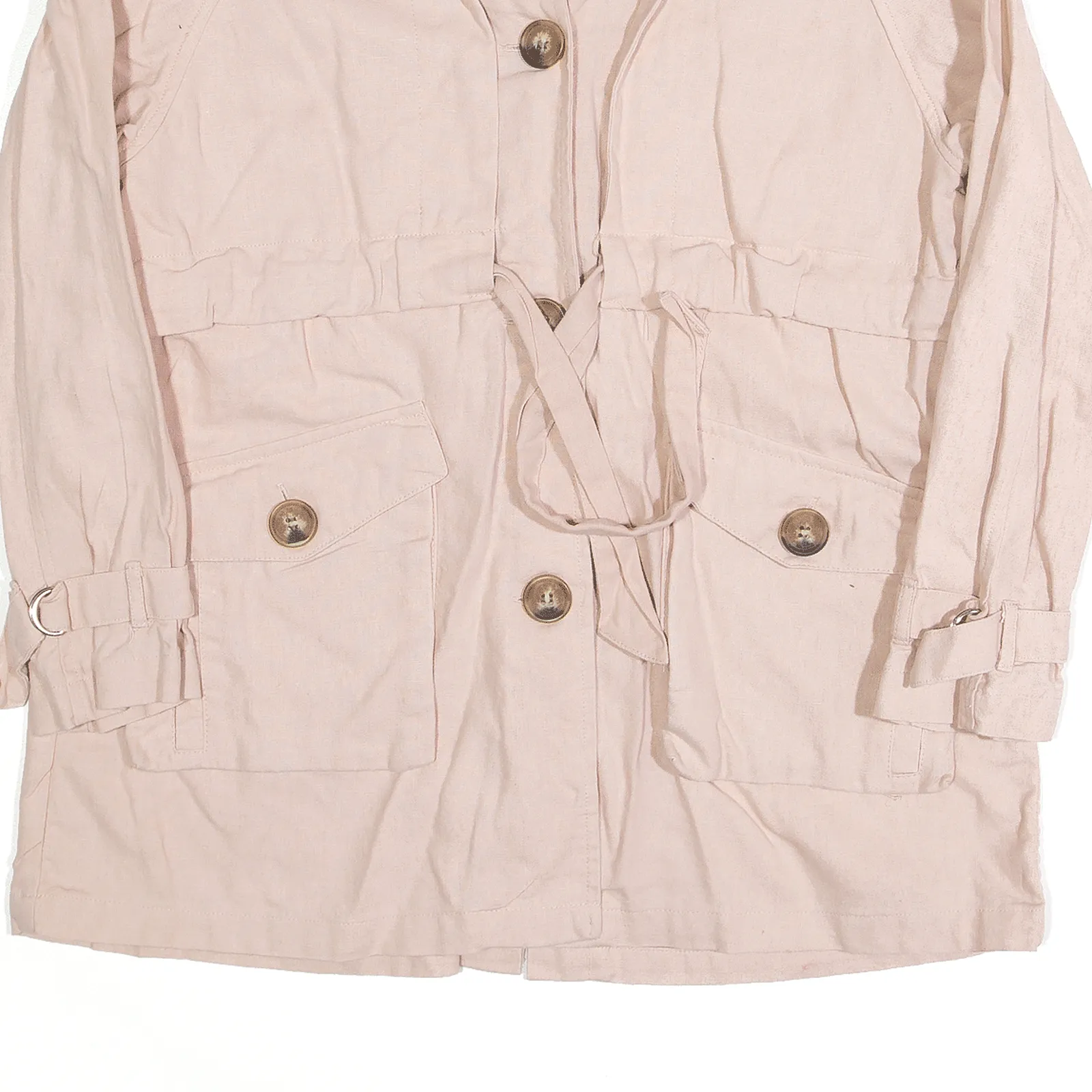 ZARA Pink Parka Jacket Girls 11-12 Years